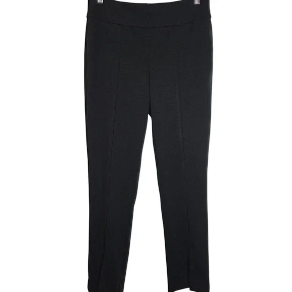 Nine West Pull On Pants Slim Straight Elastic Waist Work Office Travel M - Picture 1 of 6